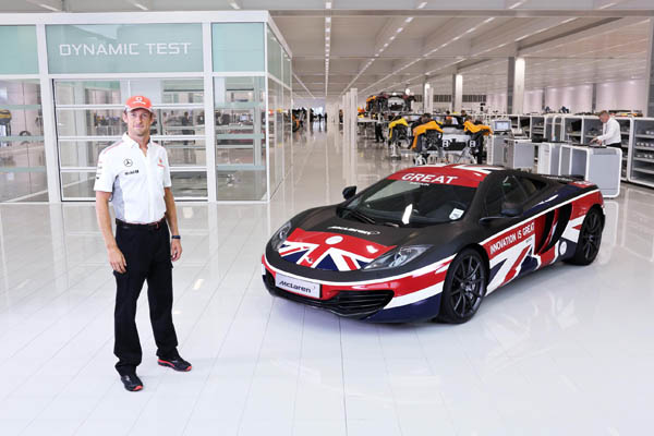 GREAT McLaren 12C launched by Jenson Button to help support, promote and inspire British innovation.  Now there's a supercar with a proper job specification.....